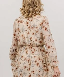 AK Doris Mini Dress | Cream Floral