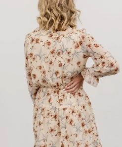 AK Doris Mini Dress | Cream Floral