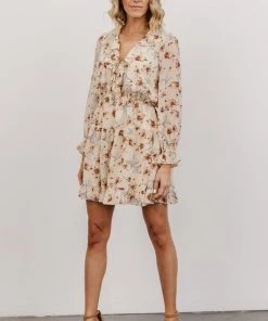 AK Doris Mini Dress | Cream Floral