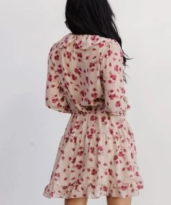 AK Doris Mini Dress | Rose Floral Dresses