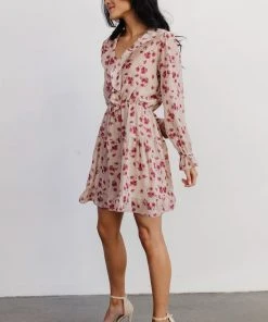 AK Doris Mini Dress | Rose Floral Dresses