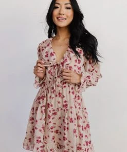 AK Doris Mini Dress | Rose Floral Dresses