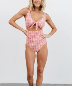 BJB Swim Dorothy Plaid One Piece | Red