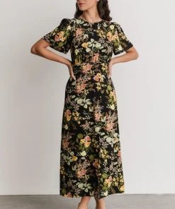 SL Eleanor Midi Dress | Black Floral Dresses 16 SL Eleanor Midi Dress | Black Floral Dresses
