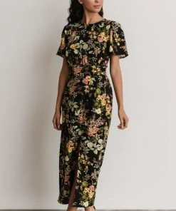 SL Eleanor Midi Dress | Black Floral Dresses 18 SL Eleanor Midi Dress | Black Floral Dresses