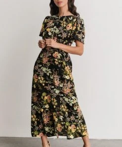 SL Eleanor Midi Dress | Black Floral Dresses 13 SL Eleanor Midi Dress | Black Floral Dresses