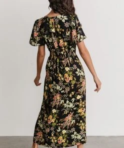 SL Eleanor Midi Dress | Black Floral Dresses 15 SL Eleanor Midi Dress | Black Floral Dresses