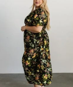 SL Eleanor Midi Dress | Black Floral Dresses 17 SL Eleanor Midi Dress | Black Floral Dresses