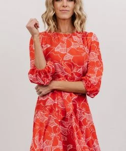 SL Shop All Elena Mini Dress | Red + Pink Floral