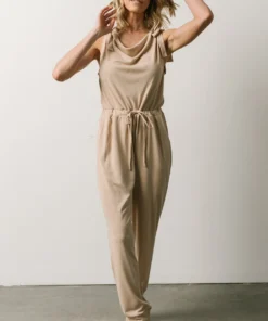 KA Jumpsuits Elise Tank Jumpsuit | Sand