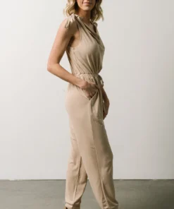 KA Jumpsuits Elise Tank Jumpsuit | Sand
