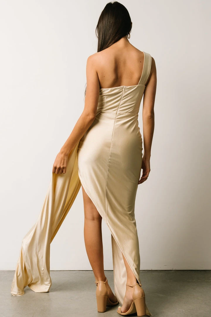 RR Ella One Shoulder Gown | Natural Dresses RR Ella One Shoulder Gown | Natural Dresses