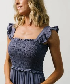 Ellen Wide Leg Jumpsuit | Slate Blue 3 Ellen Wide Leg Jumpsuit | Slate Blue