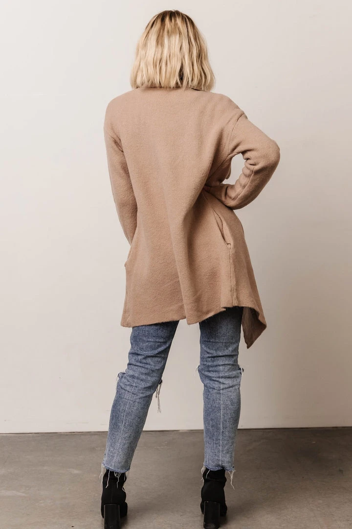 IL Ellison Lapel Cardigan | Beige 3 IL Ellison Lapel Cardigan | Beige