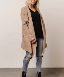 IL Ellison Lapel Cardigan | Beige 10 IL Ellison Lapel Cardigan | Beige