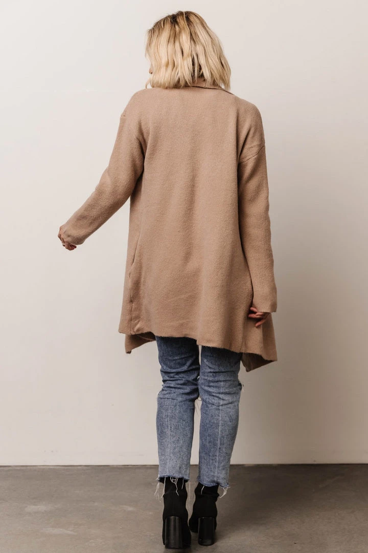 IL Ellison Lapel Cardigan | Beige 6 IL Ellison Lapel Cardigan | Beige