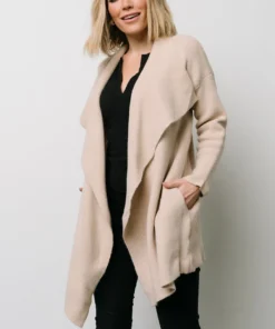 IL Ellison Lapel Cardigan | Oatmeal 12 IL Ellison Lapel Cardigan | Oatmeal