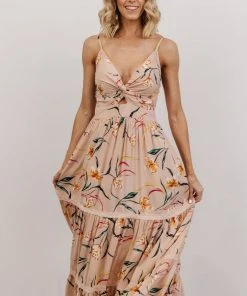 ANG Esme Tiered Maxi Dress | Blush Floral