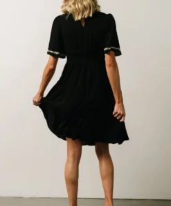IL Evania Embroidered Mini Dress | Black 2 IL Evania Embroidered Mini Dress | Black