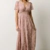 RR Dresses Evelyn Smocked Maxi Dress | Blush