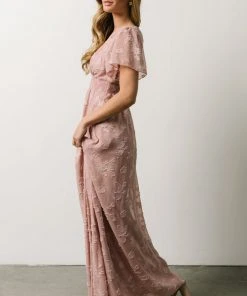 RR Dresses Evelyn Smocked Maxi Dress | Blush