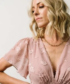 RR Dresses Evelyn Smocked Maxi Dress | Blush