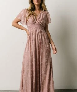 RR Dresses Evelyn Smocked Maxi Dress | Blush