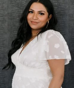 RR Evelyn Smocked Maxi Dress | Off White Dresses