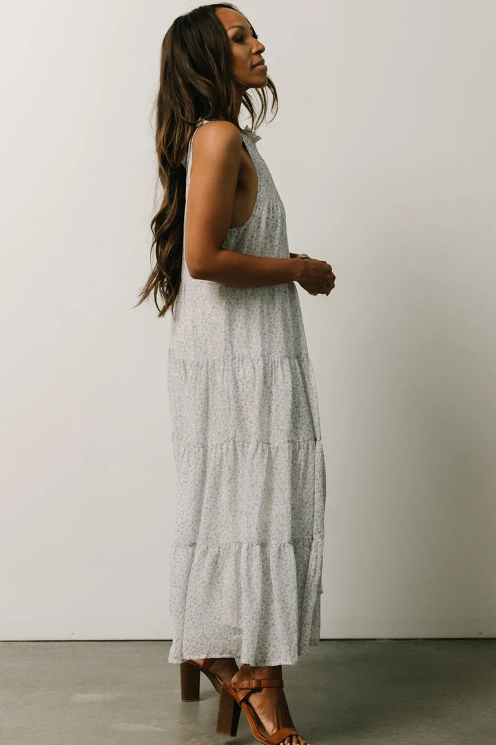 IL Ezra Tiered Maxi Dress | Blue Floral 5 IL Ezra Tiered Maxi Dress | Blue Floral