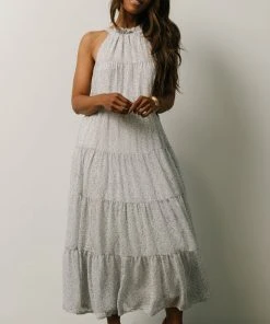 IL Ezra Tiered Maxi Dress | Blue Floral