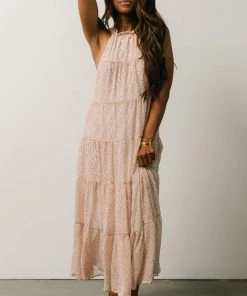 IL Ezra Tiered Maxi Dress | Blush Floral