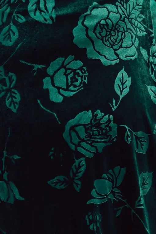 Baltic Born Fabric Swatch - Matthews Embossed Velvet | Emerald