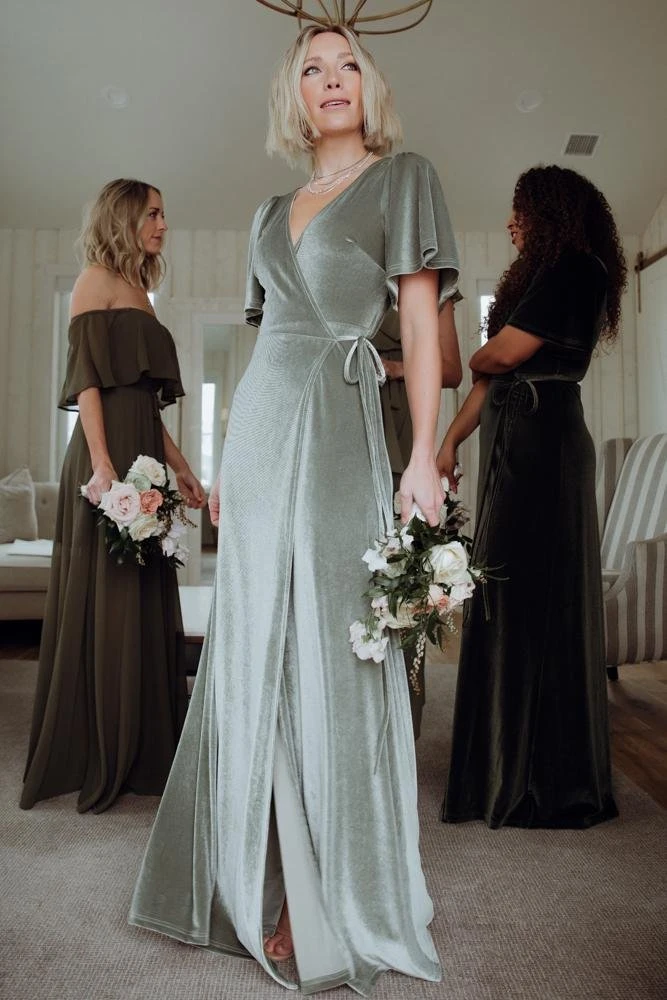 Baltic Born Fabric Swatch - Meghan Velvet | Sage