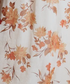 Baltic Born Fabric Swatch - Uma Velvet | Cream Floral Fabric Swatches