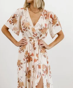 Baltic Born Fabric Swatch - Uma Velvet | Cream Floral Fabric Swatches