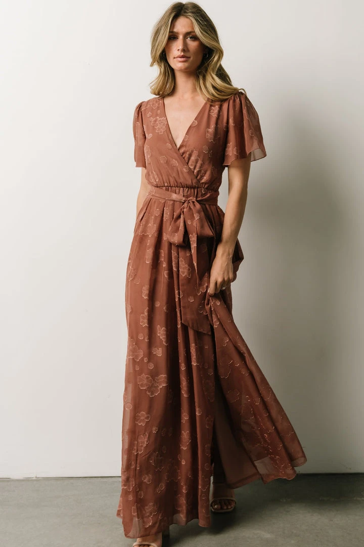 RR Dresses Faye Maxi Dress | Rosy Brown 4 RR Dresses Faye Maxi Dress | Rosy Brown