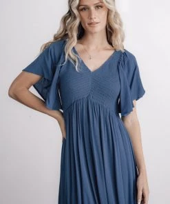 IL Felicity Smocked Dress | Blue
