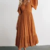IL Felicity Smocked Dress | Camel Dresses