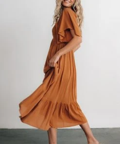 IL Felicity Smocked Dress | Camel Dresses