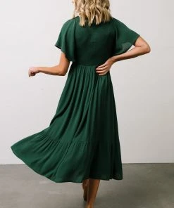 IL Felicity Smocked Dress | Evergreen Midi Dresses