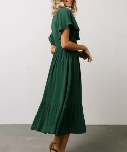 IL Felicity Smocked Dress | Evergreen Midi Dresses