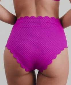 BJB Fiji Scalloped Swim Bottom | Fuchsia