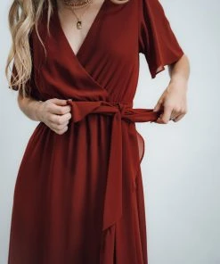 BB Custom Dresses Fiore Tulip Style Dress | Brick