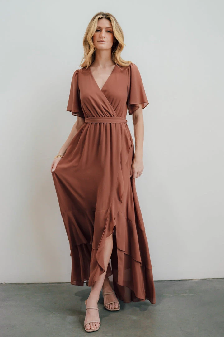 BB Custom Fiore Tulip Style Dress | Rosy Brown 6 BB Custom Fiore Tulip Style Dress | Rosy Brown