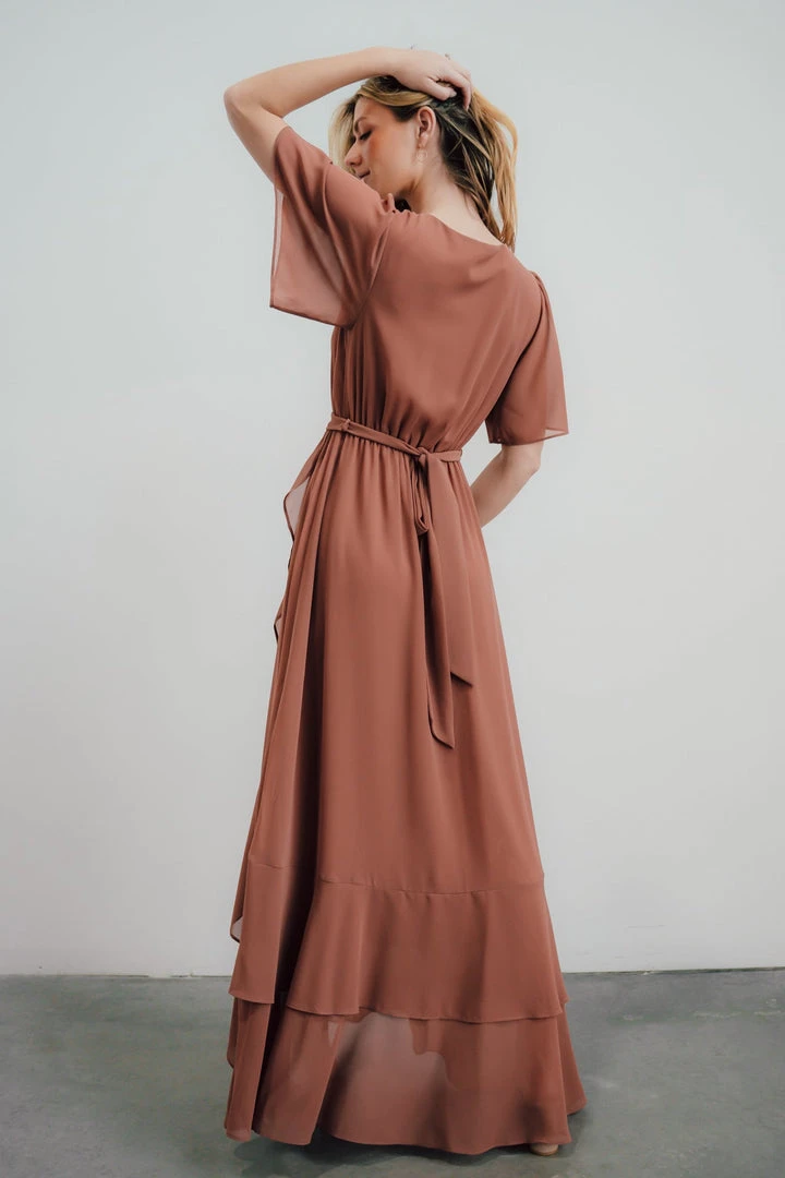 BB Custom Fiore Tulip Style Dress | Rosy Brown 4 BB Custom Fiore Tulip Style Dress | Rosy Brown