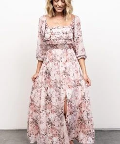 JH Florence Maxi Dress | Blush Floral Dresses