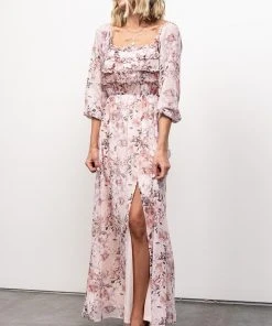 JH Florence Maxi Dress | Blush Floral Dresses