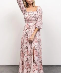 JH Florence Maxi Dress | Blush Floral Dresses