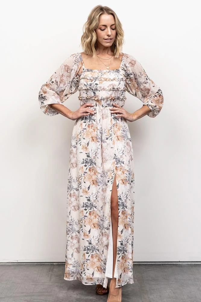 JH Dresses Florence Maxi Dress | Ivory Floral JH Dresses Florence Maxi Dress | Ivory Floral