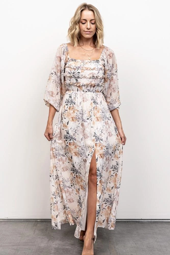 JH Dresses Florence Maxi Dress | Ivory Floral JH Dresses Florence Maxi Dress | Ivory Floral